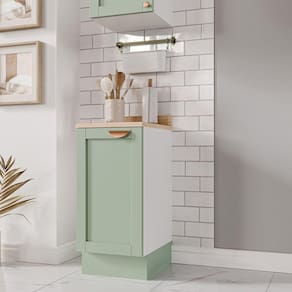Balcão 1 Porta 40cm Arizona CabeCasa MadeiraMadeira Branco/Menta