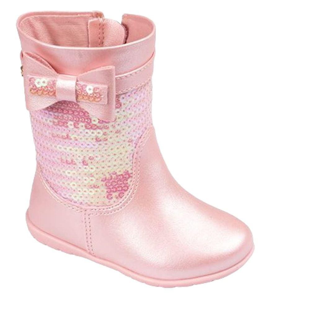 Bota Infantil Pampili Jujuba Rosa Glace 367150