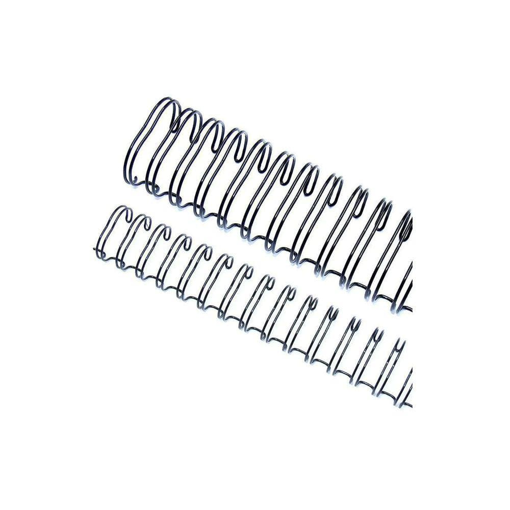 Wire-o Garra Duplo Anel 1"1/4 para 270 fls A4 2x1 Preto 25 und