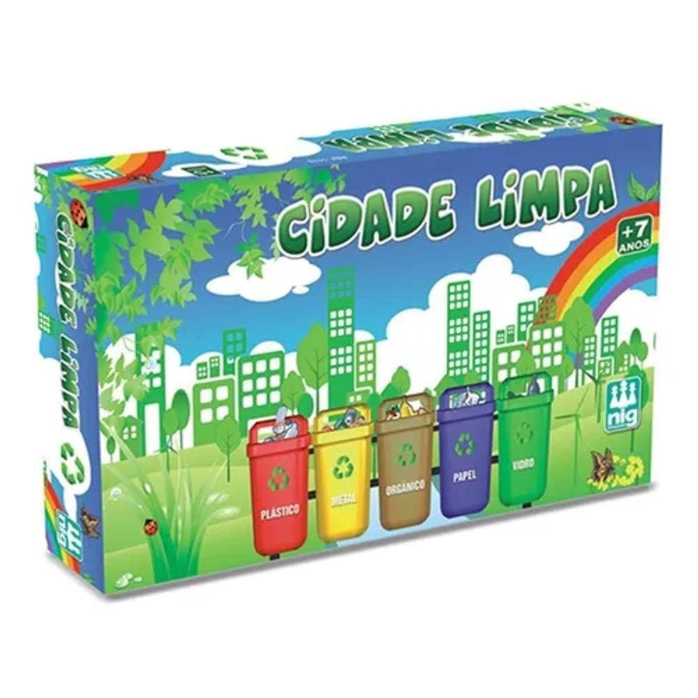 Jogo Cidade Limpa- Jogo de Tabuleiro- Nig Brinquedos
