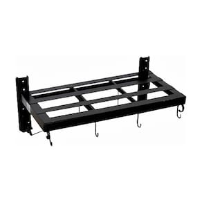 Paneleiro Suporte Para Panelas Aço Carbono N01 Pequeno Preto