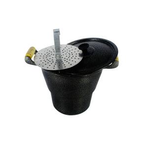 Cuscuzeiro Panela Alumínio Fundido Craqueado Gigante Preto N20