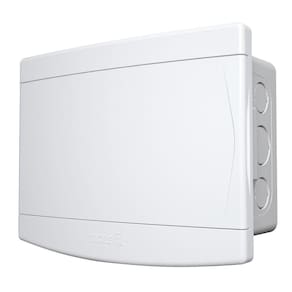 Quadro distribuição c/ barramento embutir Tigre 6/8 disjuntores