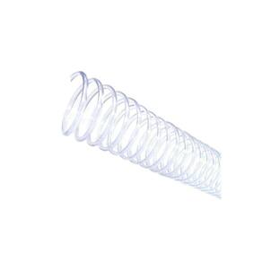 Espirais para Encadernação Cristal Transparente 23mm 140 Folhas 60 und