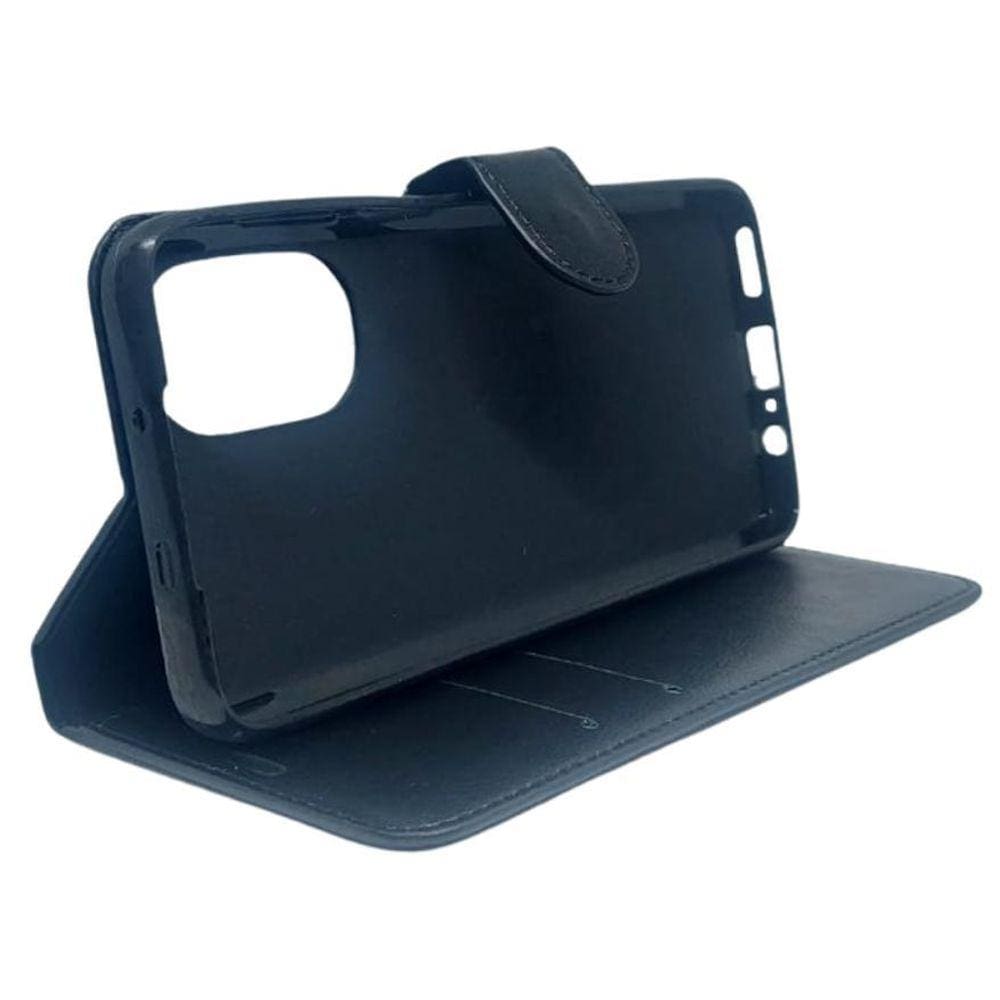 Kit Capa Carteira Compatível Com Motorola G62 + Película 3D