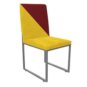 Cadeira Stan Duo Sala De Jantar Amarelo E Vermelho