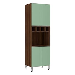 Paneleiro Jade 70 cm Nicho para Microondas 4 Portas Luciane