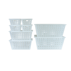 Kit Cesta Organizadora Coza One 8 Peças Natural