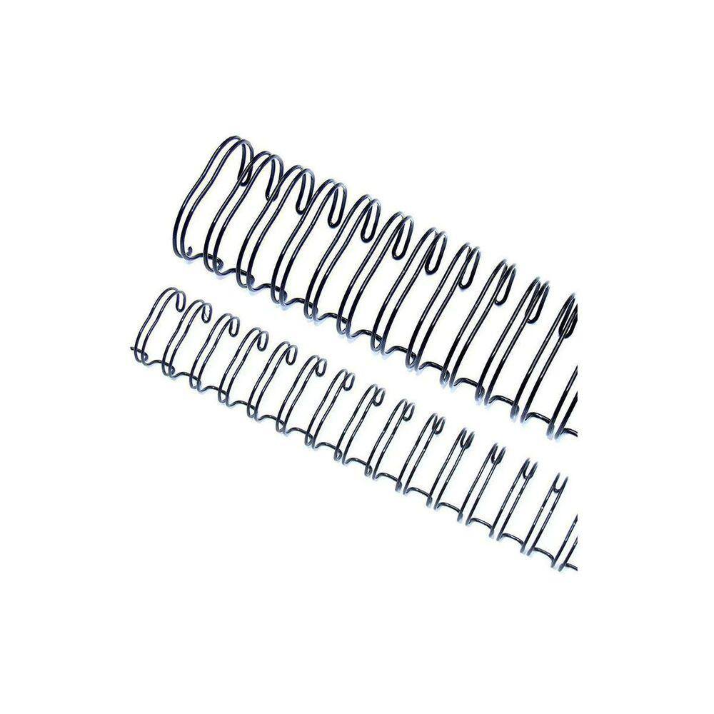 Wire-o Garra Duplo Anel 9/16" para 110 fls A4 3x1 Preto 100 und
