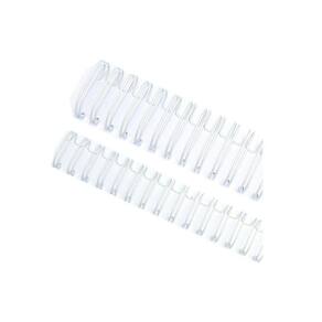 Wire-o Garra Duplo Anel 5/16" para 50 fls A4 3x1 Branco 100 und