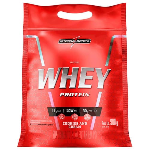imagem-Nutri Whey Concentrado Isolado Proteina Cookies 900g Refil - Integralmedica - Cookies - 900 g