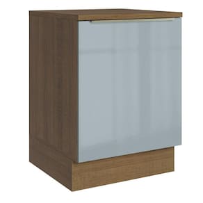 Balcão 60Cm 1PTA Rustic/Cinza Lux Madesa Rustic/Cinza