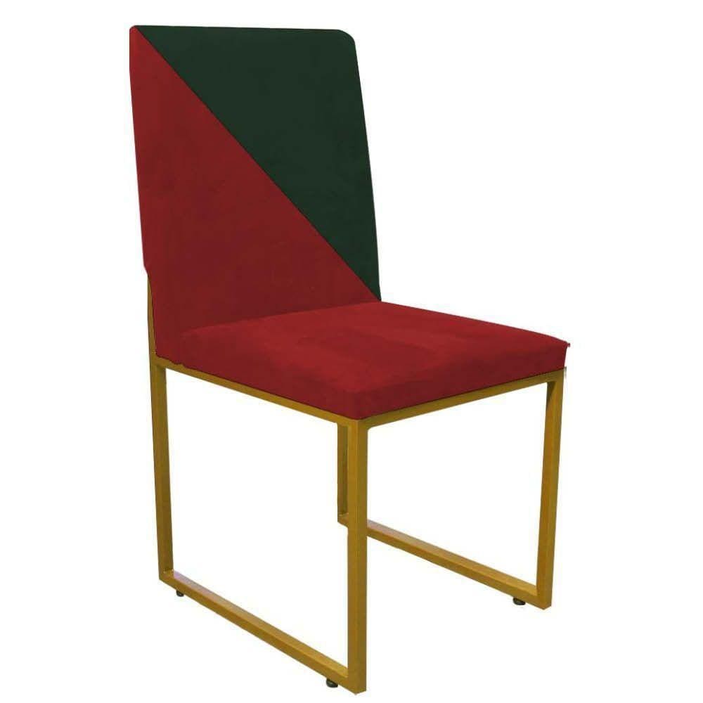 Cadeira Stan Duo Sala De Jantar Vermelho E Verde Musgo Verde