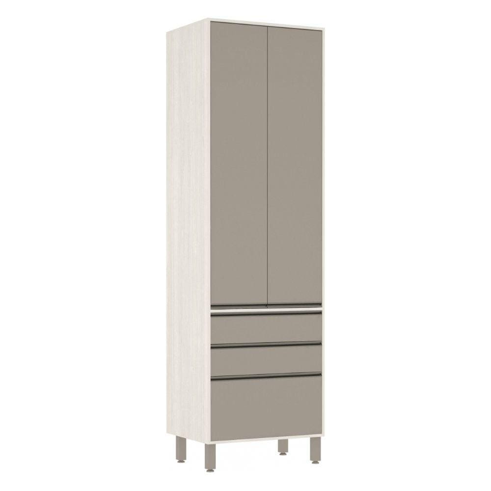 Paneleiro de Cozinha 70 cm 2 Portas 3 Gavetas Linea Luciane Móveis
