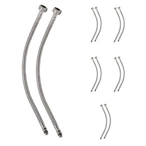 Engate Monocomando Rabicho 80cm Mangueira Par Misturador Kit 5 Unidades Flexivel Torneira Pia Cozinha Banheiro Agua Quente Fria