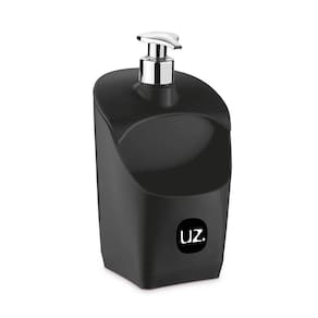 Porta Detergente Dispenser Com Suporte Para Esponja Uz Preto