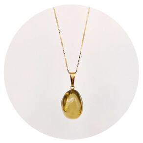 Pingente Prata 925 + Ouro 18k Green Gold Natural e Legítima