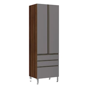 Paneleiro Torre 70cm 2 Portas 2 Gavetas 1 Gavetão Jade Luciane Móveis