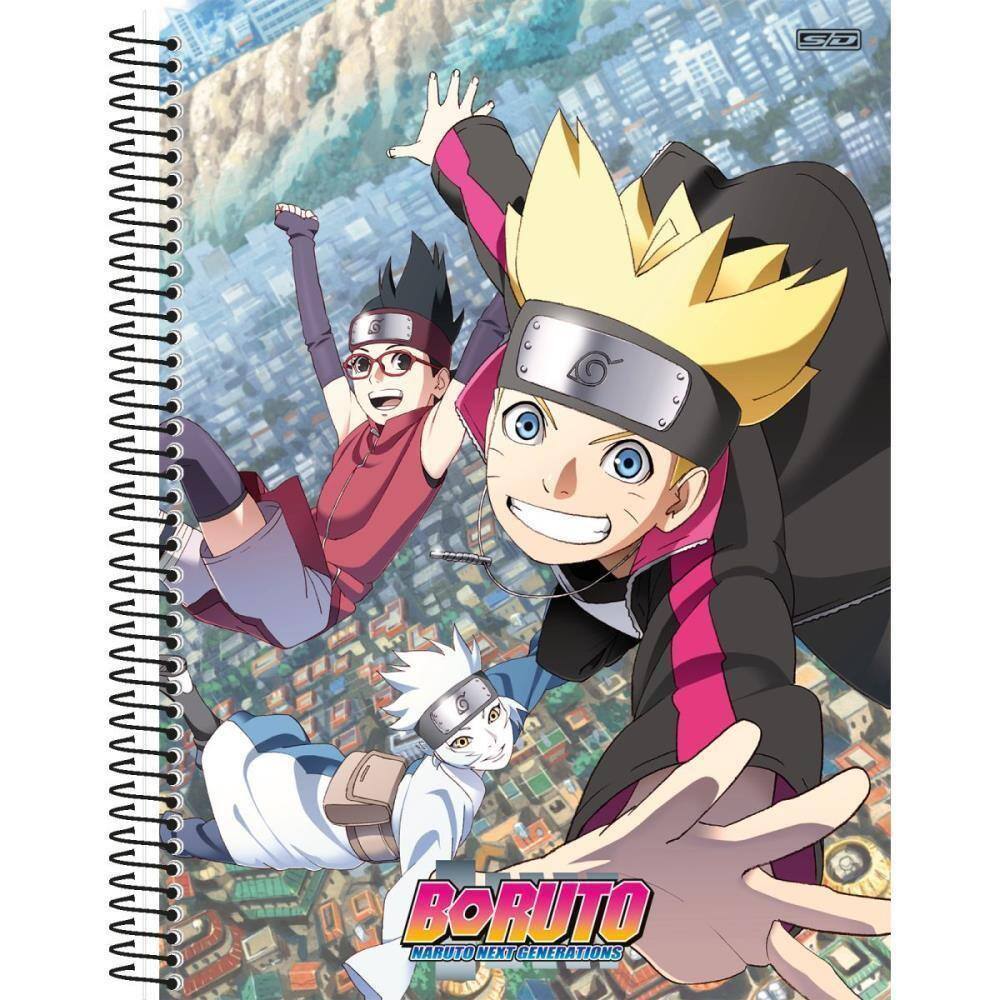 Caderno De Desenho Capa Dura Naruto Shippuden Anime 60 Folhas