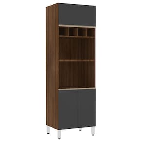 Paneleiro Jade 70 cm Duplo Nicho 3 Portas Luciane