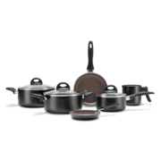 Jogo De Panelas Ceramic Life Brinox Smart Plus 6 Peças Preto