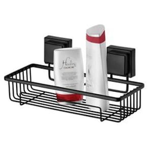 Suporte para Shampoo com Ventosas - Preto Fosco