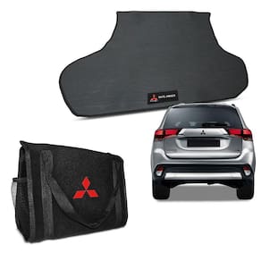 Tapete Porta Malas Outlander 2013 a 2022 Borracha + Bolsa Organizadora para Ferramentas