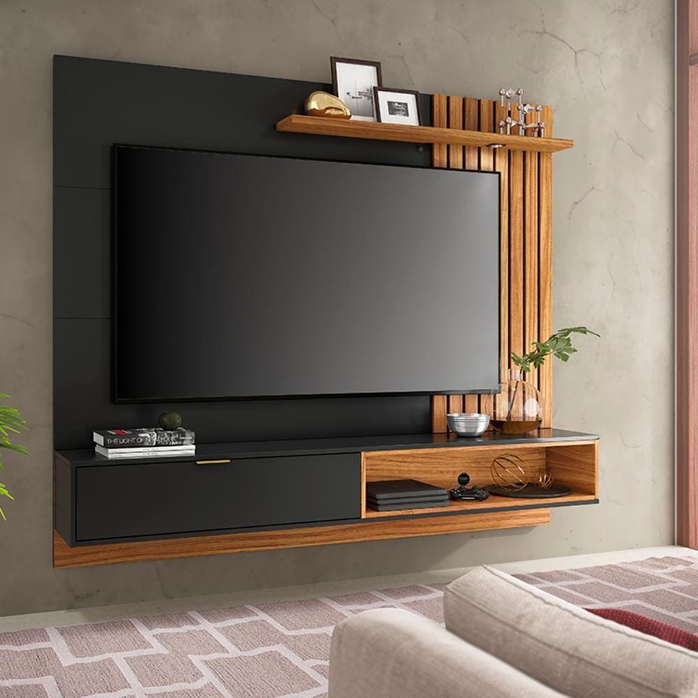 Painel Home Suspenso TV até 60" 1 Porta 1 Prateleira Tocantins 1.6