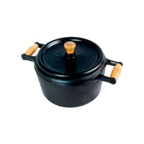 Panela de Ferro Modelo Pressão 2 Alças de Madeira - 9 Lt