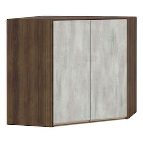 Armário Jade para Cozinha Canto Diagonal 45º 2 Portas Luciane