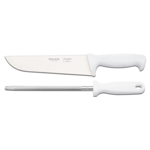 Kit Churrasco Brinox Precision 2 Peças Faca E Chaira