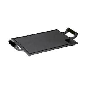 Bifeteira Chapa Ferro Alça Silicone Preta 25x35 Cm