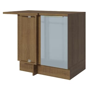 Balcão De Canto 1PTA Rustic/Cinza Lux Madesa Rustic/Cinza