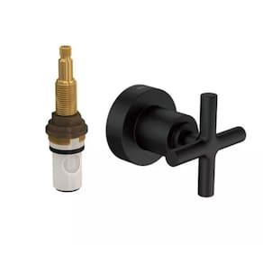 Acabamento para Registro de Pressão Até 1" com Mecanismo 1/2 Volta Duna Clássica Black Matte - Deca
