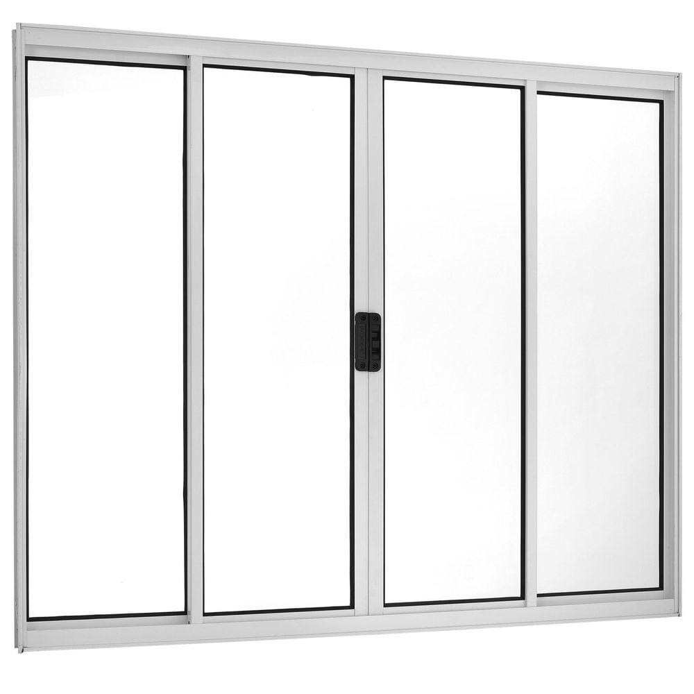 Janela de Correr 4 Folhas Central Brilhante 100x150cm Ecosul Esquadrisul