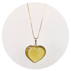 Pingente Prata 925 + Ouro 18k Green Gold em Coração Legítima