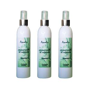 Kit 3 Aromatizador de Ambientes Aroma Bamboo Frasco 200ml