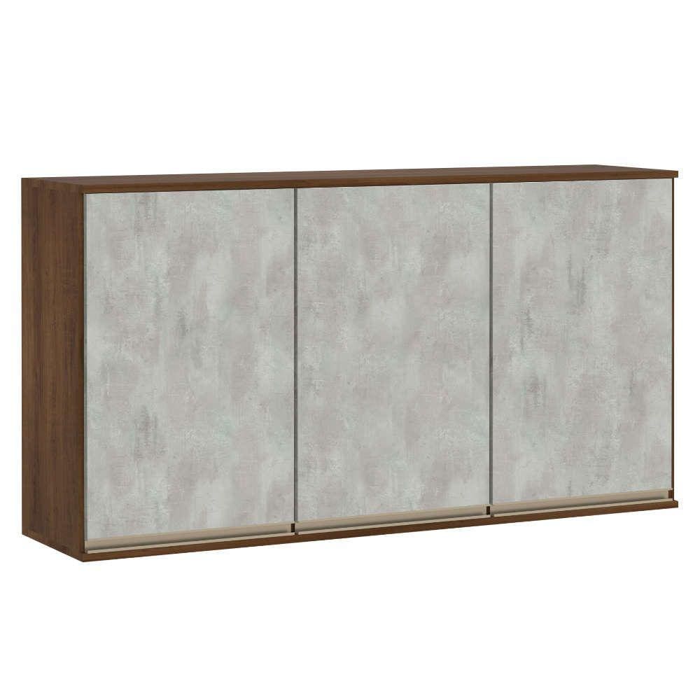 Armário Jade para Cozinha 120 cm 3 Portas Luciane