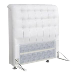 Cabeceira Casal Queen 160cm Ana Para Cama Box Napa Branco - DS Estofados