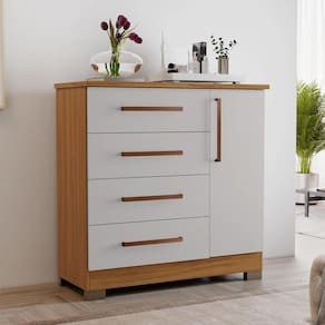 Cômoda 4 Gavetas 1 Porta NT 5185 Notável Móveis