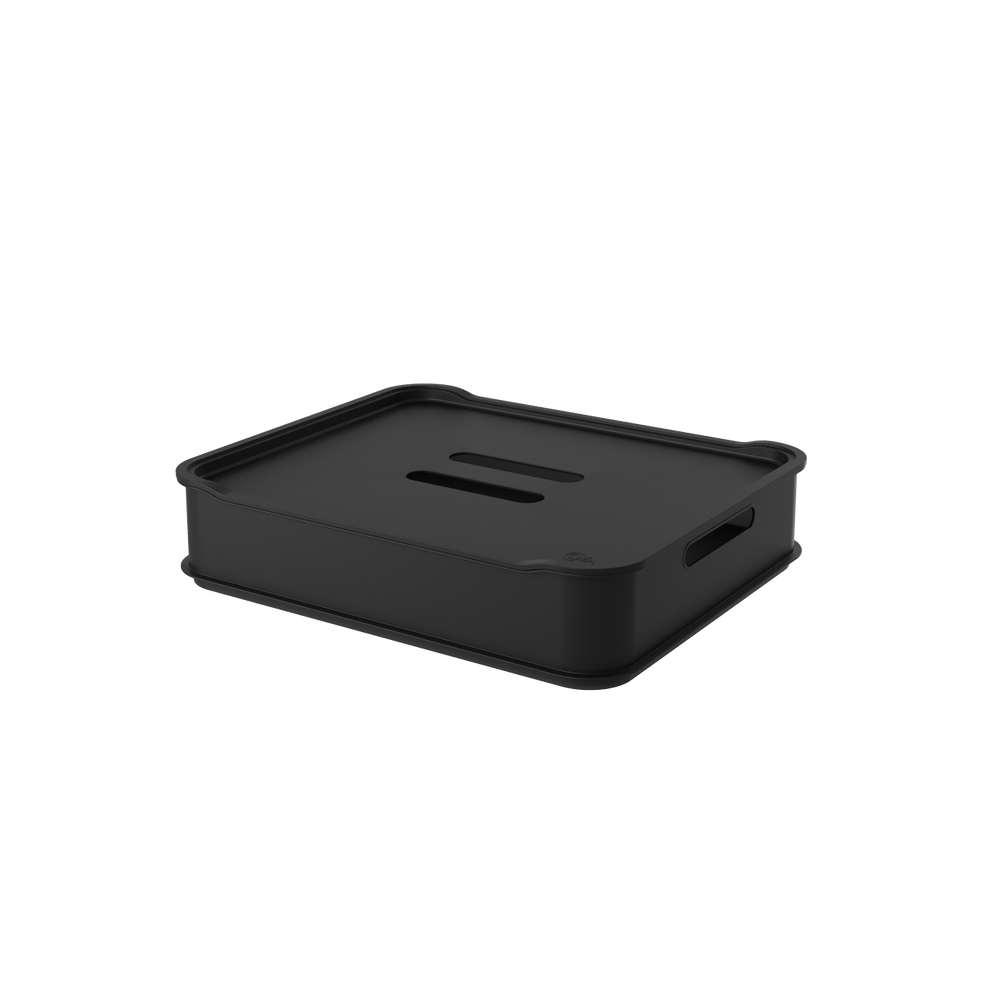 Cesta Organizadora com Tampa Maxi Coza Fit 38 x 31,6 x 8,4 cm Preto