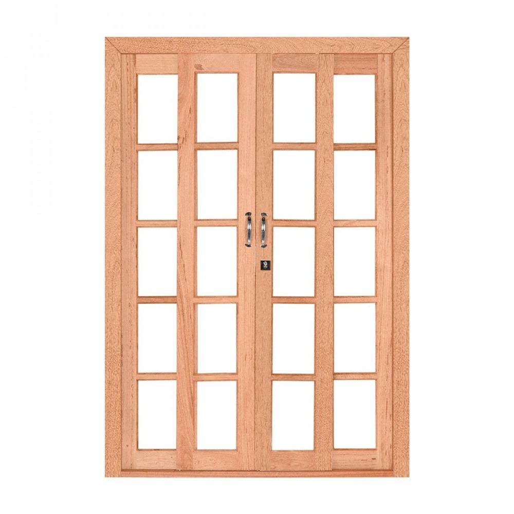 Porta de Correr de Madeira 216cmx160cmx12cm PE631 Esel Marroml