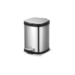 Lixeira Com Pedal Brinox Frame 6 Litros Aço Inox