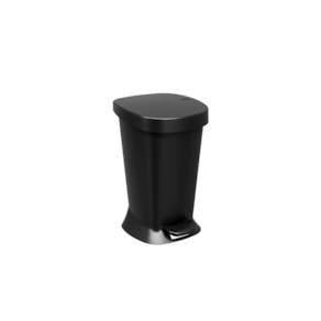 Lixeira Com Pedal Coza Square 5 Litros Preto