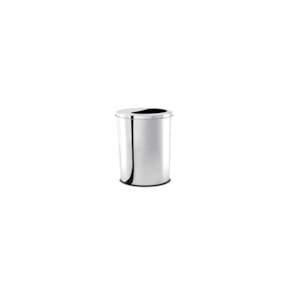 Lixeira Meia Lua Brinox Decorline 8 Litros Ø 20 x 30 cm Aço Inox