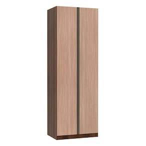 Guarda Roupa Solteiro 2 Portas 3 Gavetas 80 cm Prime Luciane Móveis