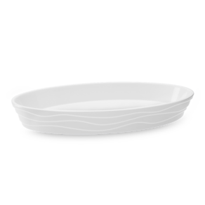 Travessa Funda Oval Haus Concept Buffet 34,5 x 21 x 4,6 cm Branco
