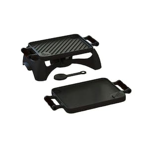 Rechaud Bifeteira Dupla Face 23 x 28cm Alça Silicone Preto