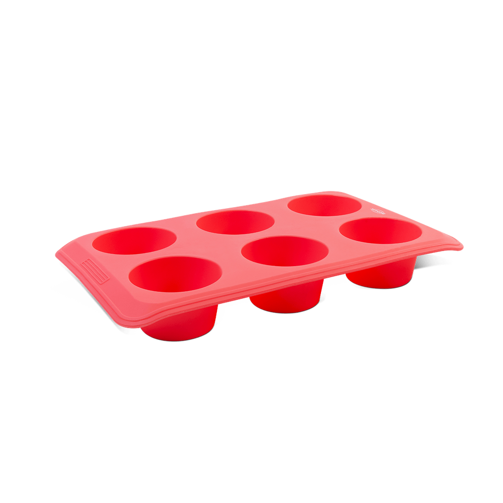 Forma De silicone Com 6 Divisões Brinox Glacê 29,5 x 26 x 3,5 cm Rosa