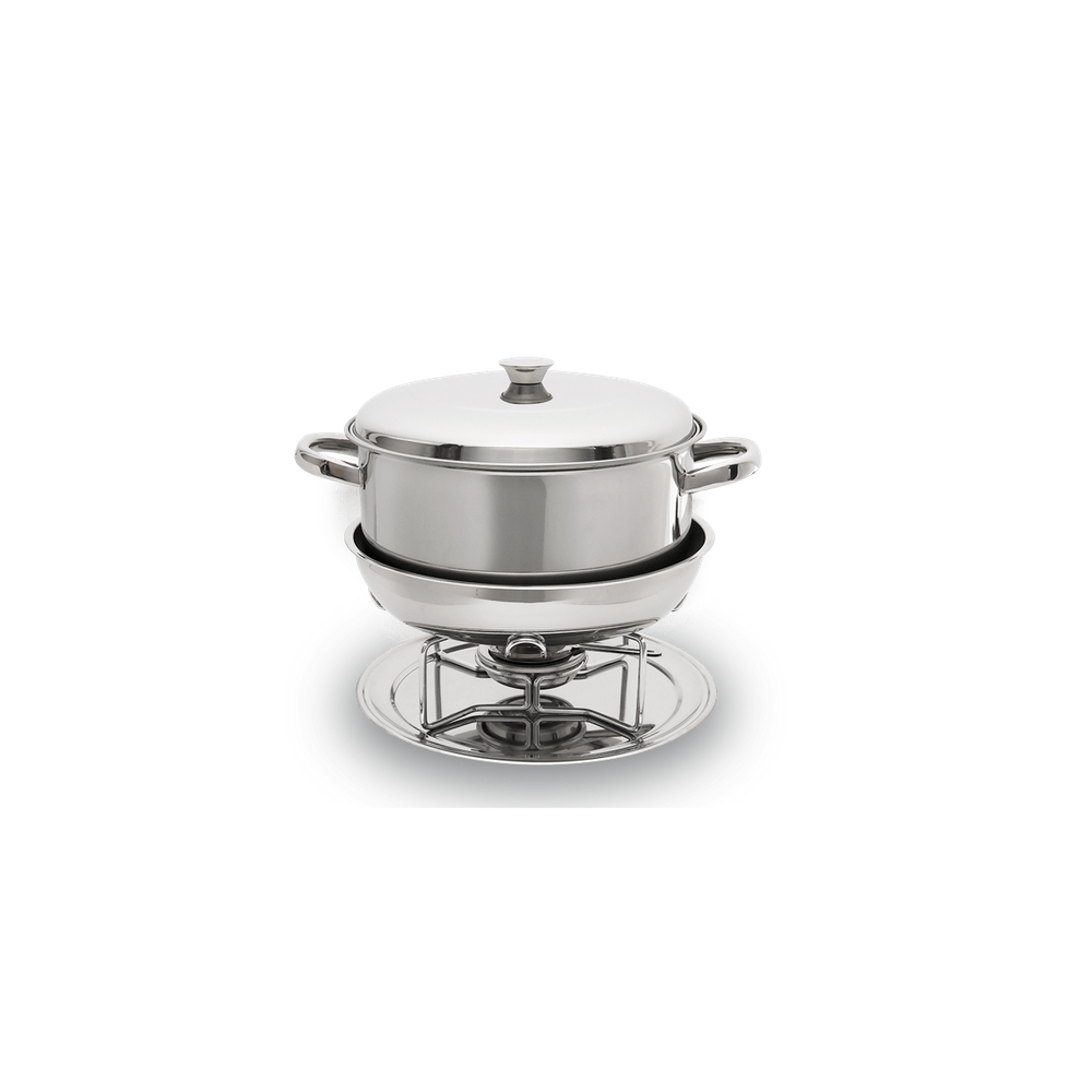 Rechaud Com Banho Maria Brinox Plátanos 1,5 Litros Ø 21,5 cm Aço Inox